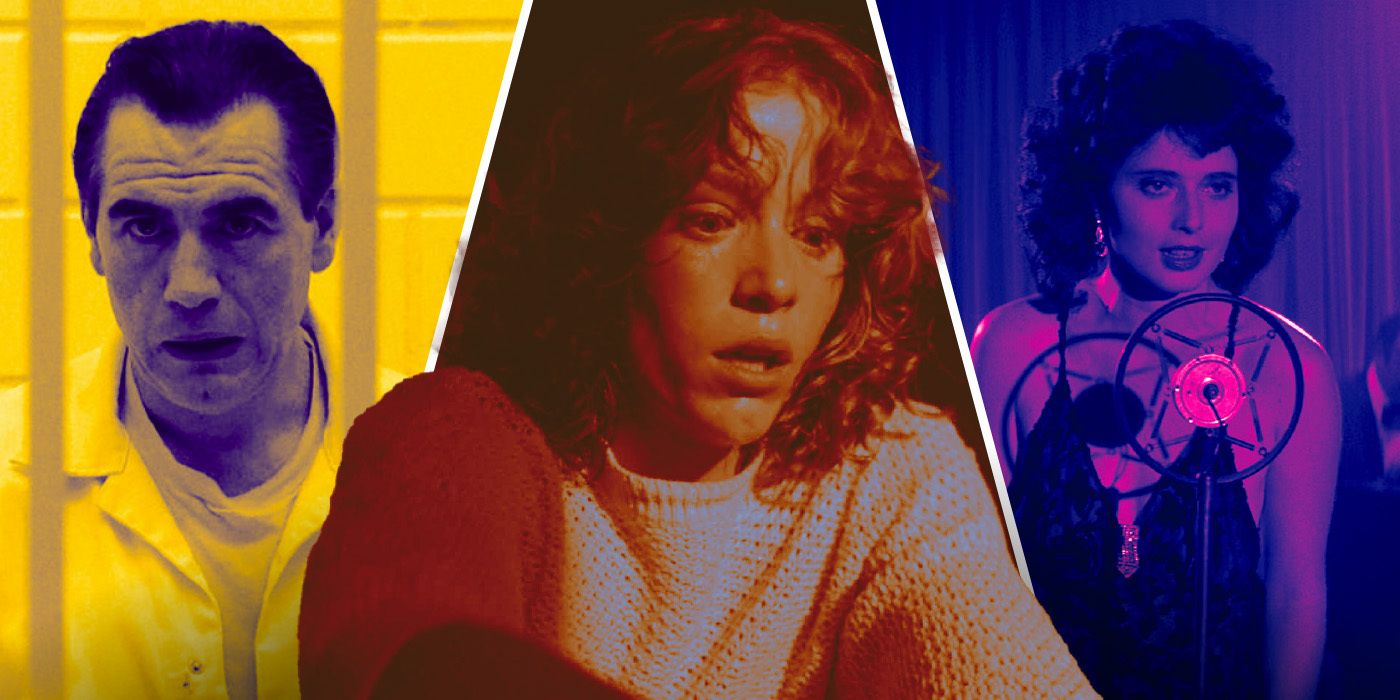 Brian Cox as Hannibal Lecktor in Manhunter, Frances McDormand in Blood Simple, and Blue Velvet