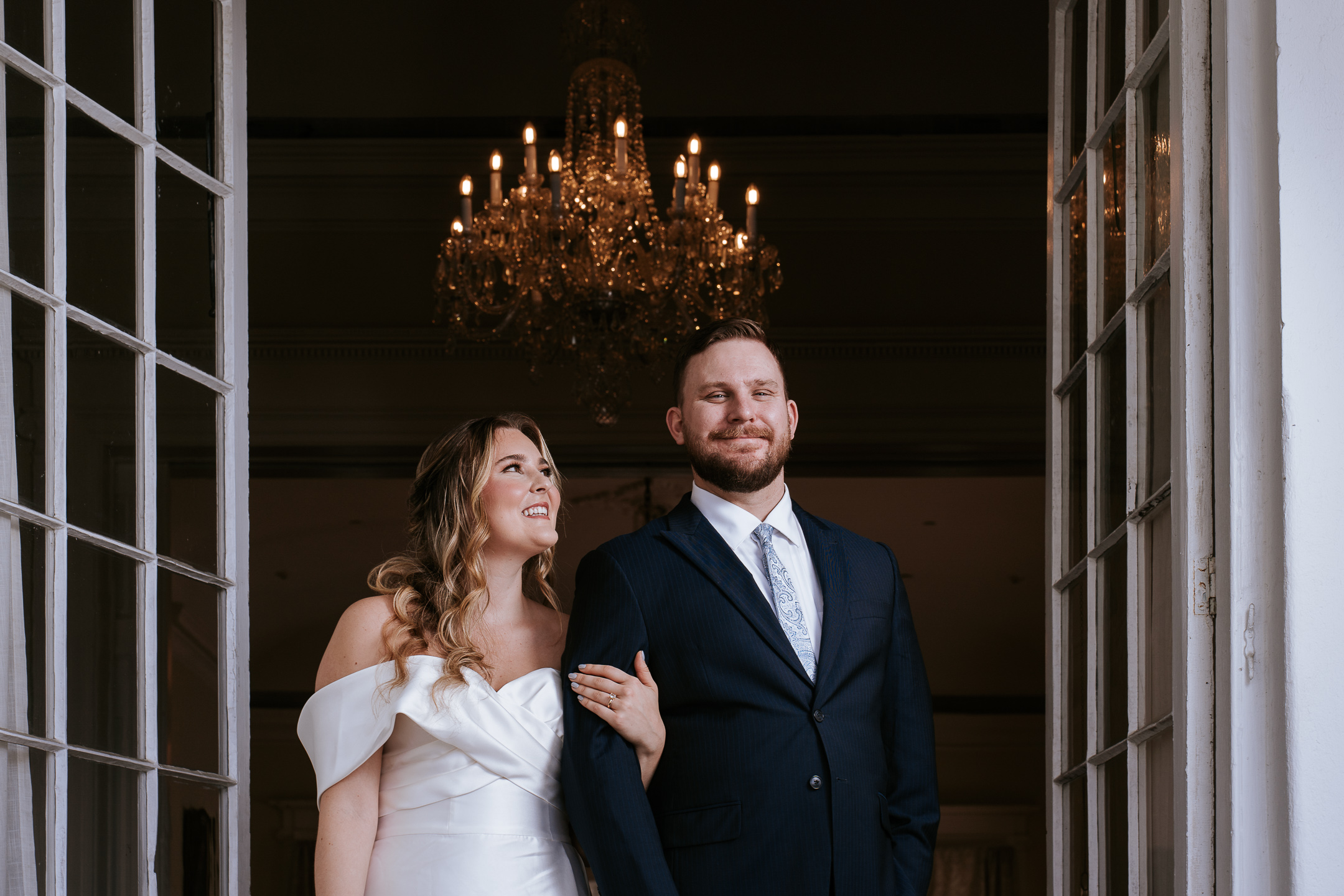 couple in doorway