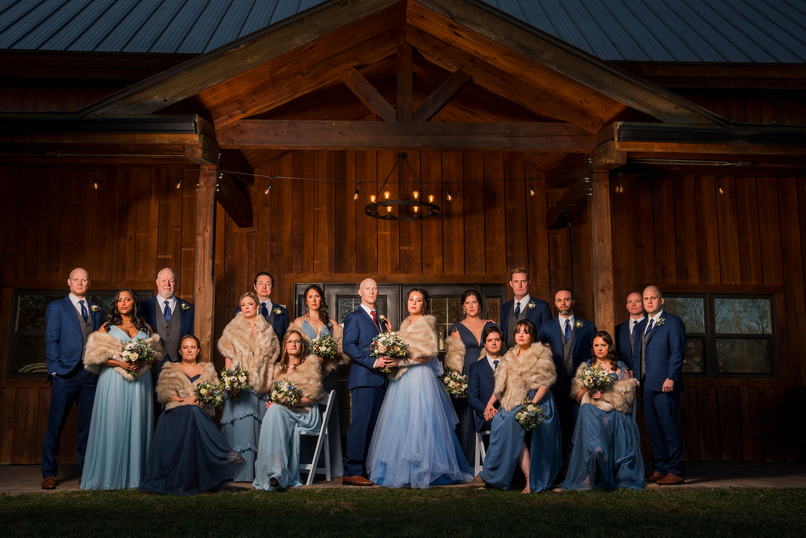 wedding party group shot