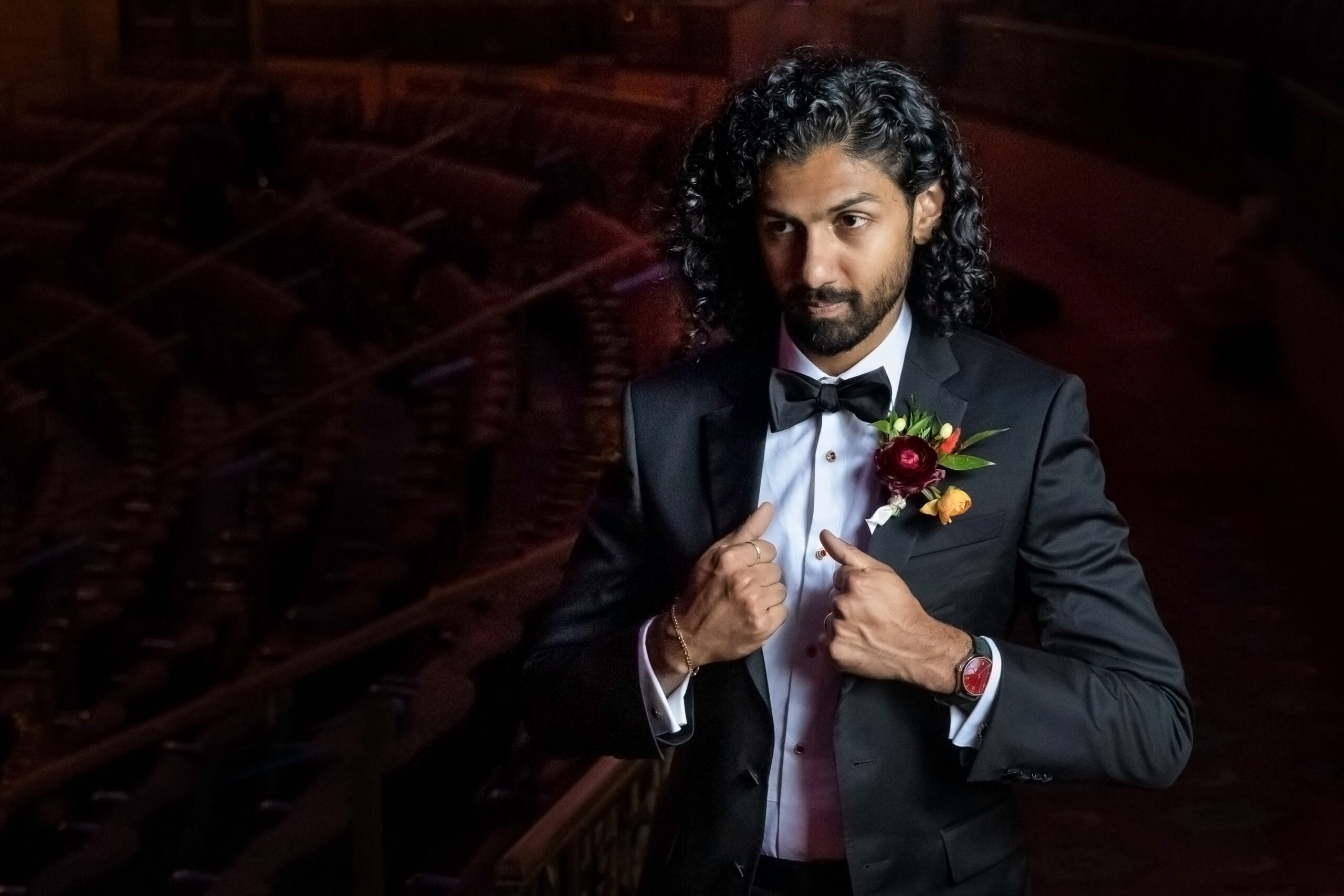 groom solo portrait