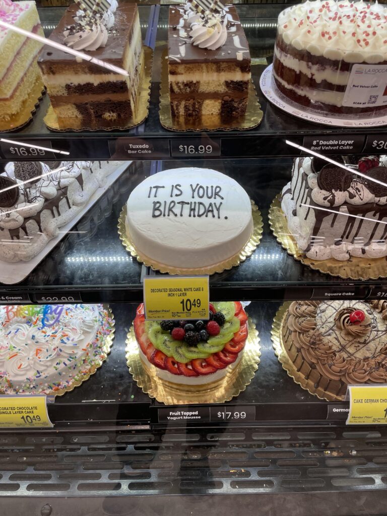 someone at safeway bakery loves the office.jpeg