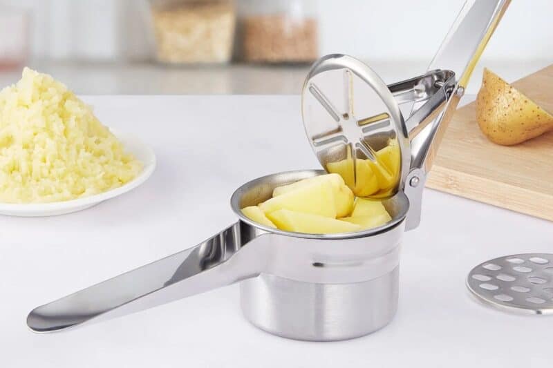 a potato ricer on a counter