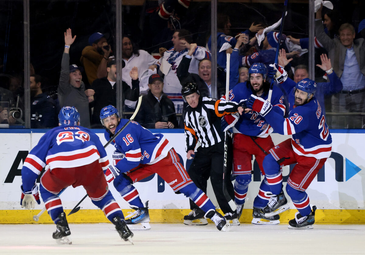 Vincent Trocheck New York Rangers Celebration