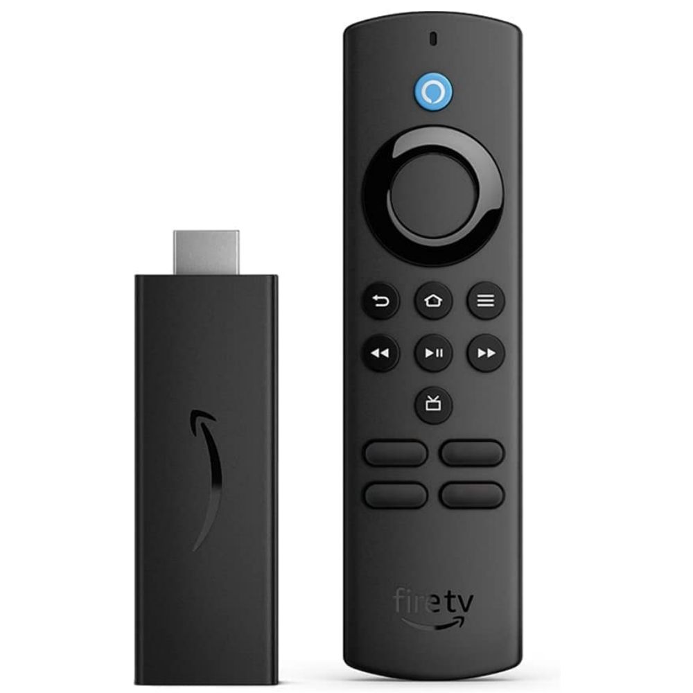 The Amazon Fire TV Stick Lite, white background