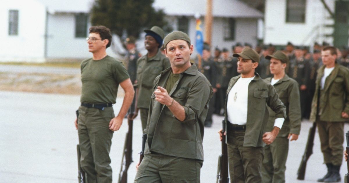 A scene from the military comedy movie, Stripes