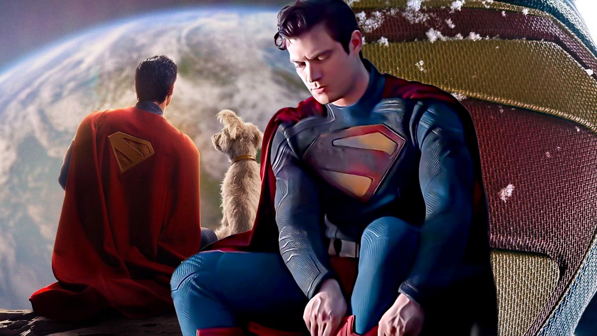 David Corenswet as Superman with Krypto