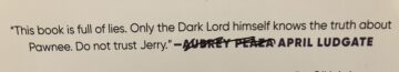 just got jim oheirs new parks and rec book and this one quote on the back is probably my favorite thing about it so far.jpeg