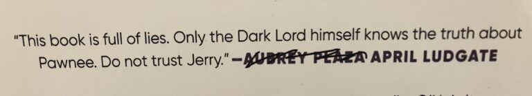 just got jim oheirs new parks and rec book and this one quote on the back is probably my favorite thing about it so far.jpeg