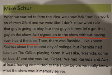 reading jim oheirs book and this might be the most tom thing aziz has ever done.jpeg