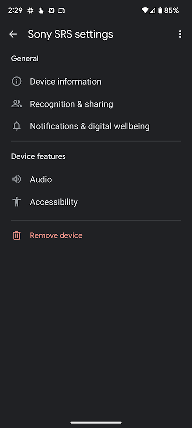 Tapping the Notifications & digital wellbeing section will bring up its main settings page