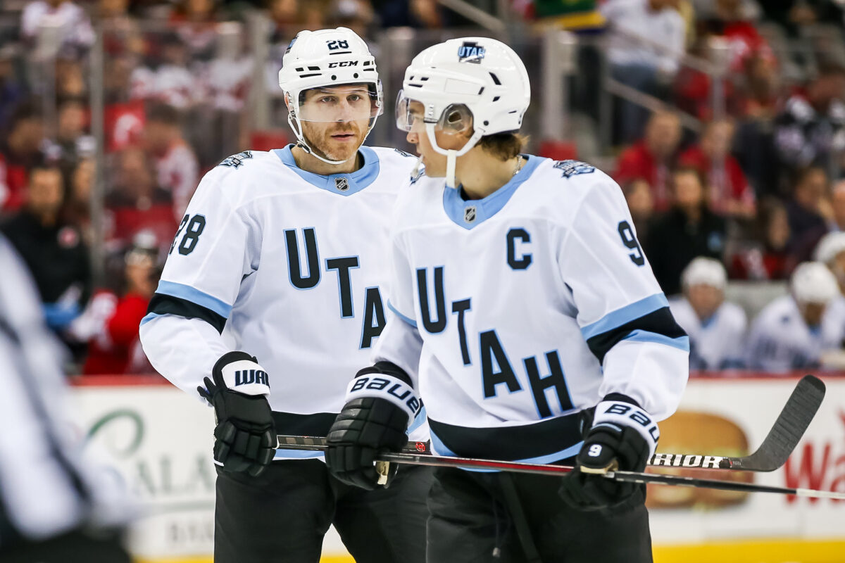 Ian Cole and Clayton Keller Utah Hockey Club