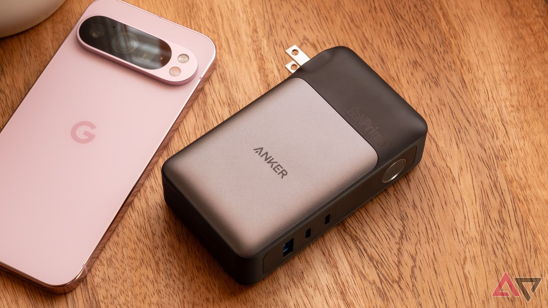 The Anker 733 power bank next to a Pixel 9 Pro