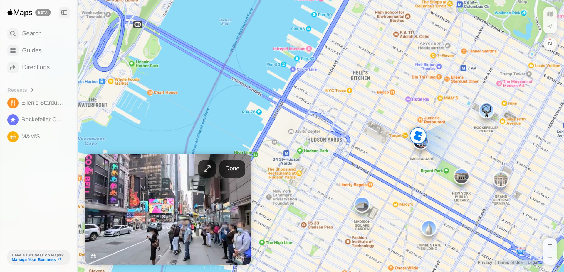 Look Around is now available on Apple Maps on the web