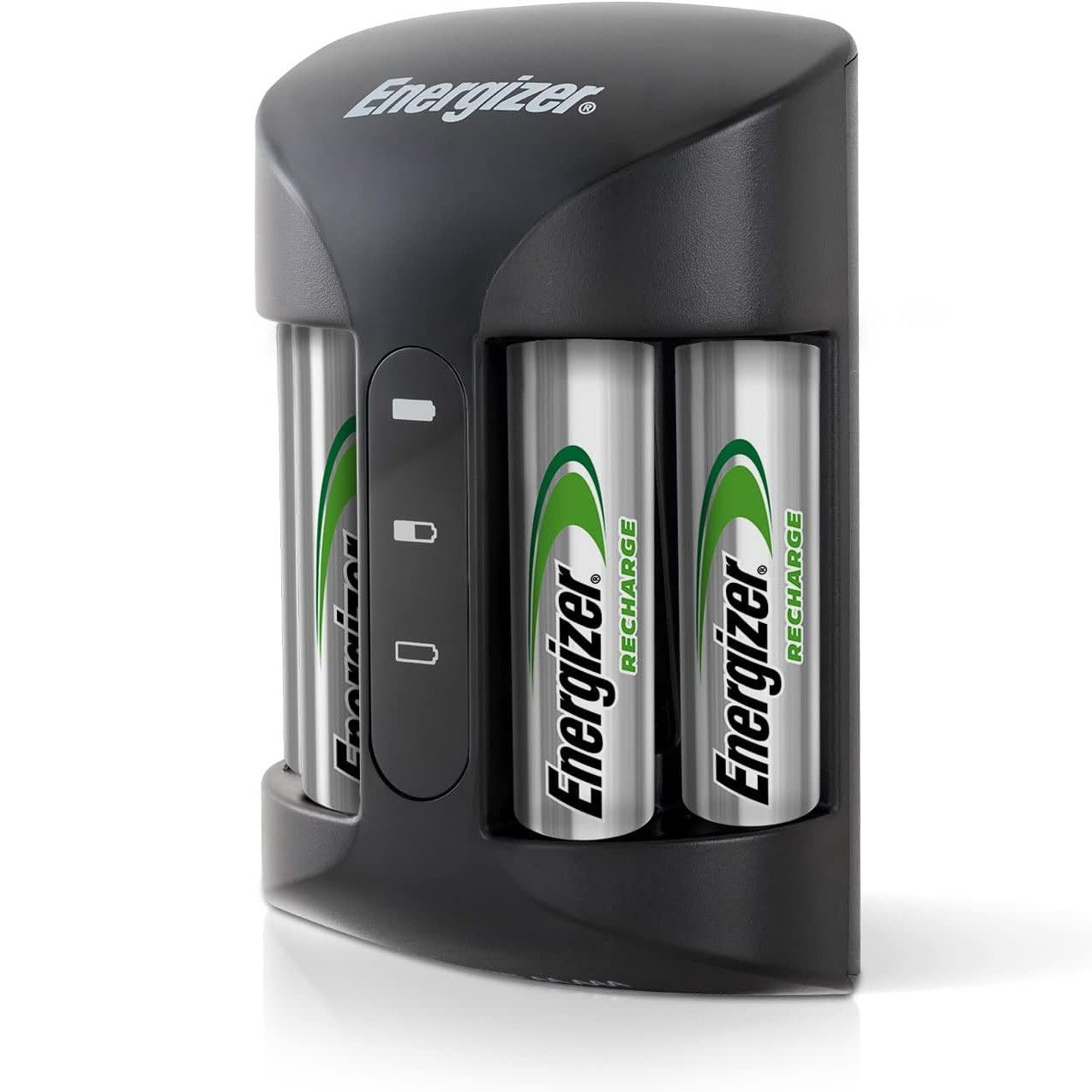 Energizer battery charger pro with four AA batteries