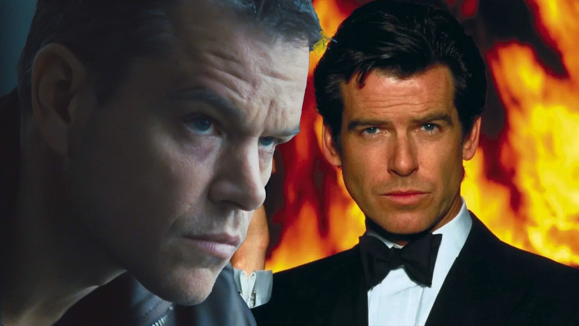 An edit of James bond golden eye (Pierce Brosnan) and jason bourne (matt damon)