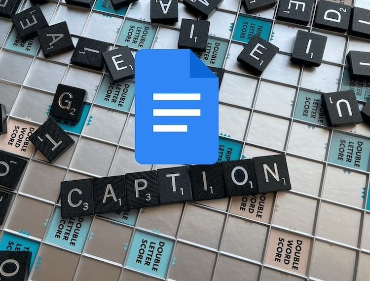 Google Docs logo overlayed on Scrabble board hero image