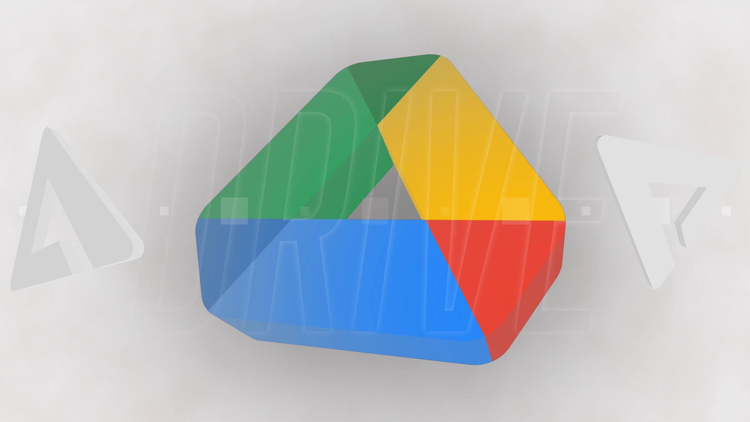 Google Drive icon against a stylized AP logo