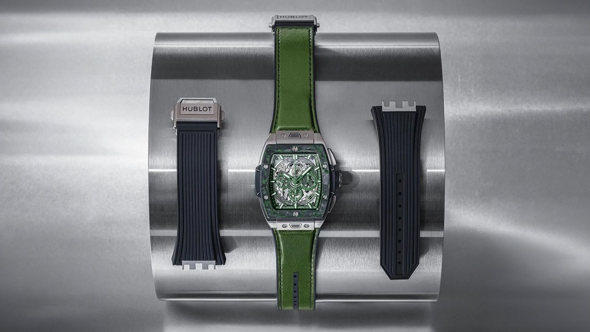 Special edition Hublot timepiece with Desserto nopal fiber straps