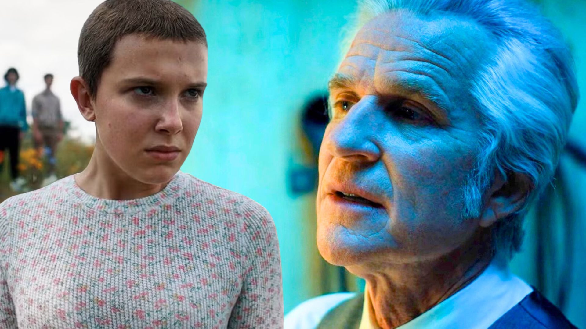 A custom image of papa and eleven in Stranger Things