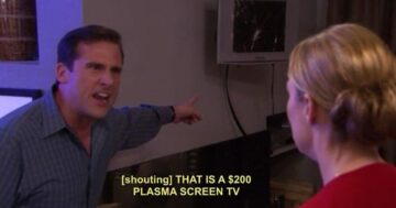 do you think michael got the tiny plasma tv because it was all he could afford or because jan didnt want a big tv ruining her living room esthetic.jpeg