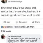 eyebrow pluck turned into full debate on strength ego reality.jpeg