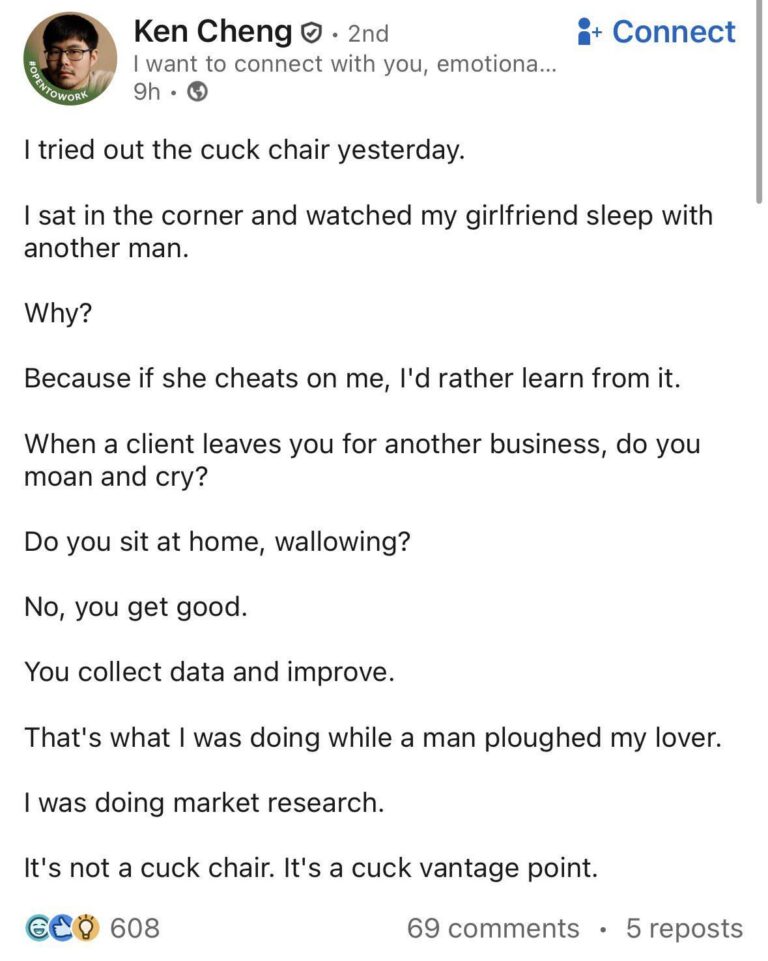 its not a cuck chair its a cuck vantage point.jpeg