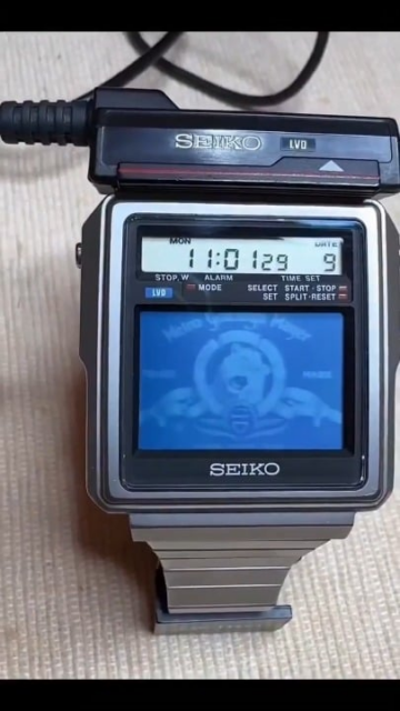 the seiko tv watch introduced in 1982 was the worlds first wristwatch to feature a built in television it gained massive popularity after appearing in the 1983 james bond film octopussy an.png