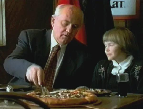 in 1997 the former soviet leader mikhail gorbachev needed money and pizza hut needed a spokesman.jpeg
