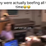 i legit would love to watch a whole episode of pam and ryan beefing.png