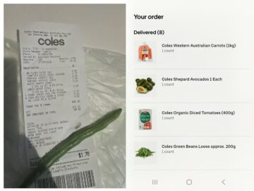 asked uber eats for 200g of loose green beansthe picker saw 1 count and delivered one single bean.jpeg