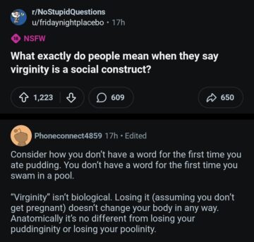 anatomically its no different from losing your puddinginity or losing your poolinity.jpeg