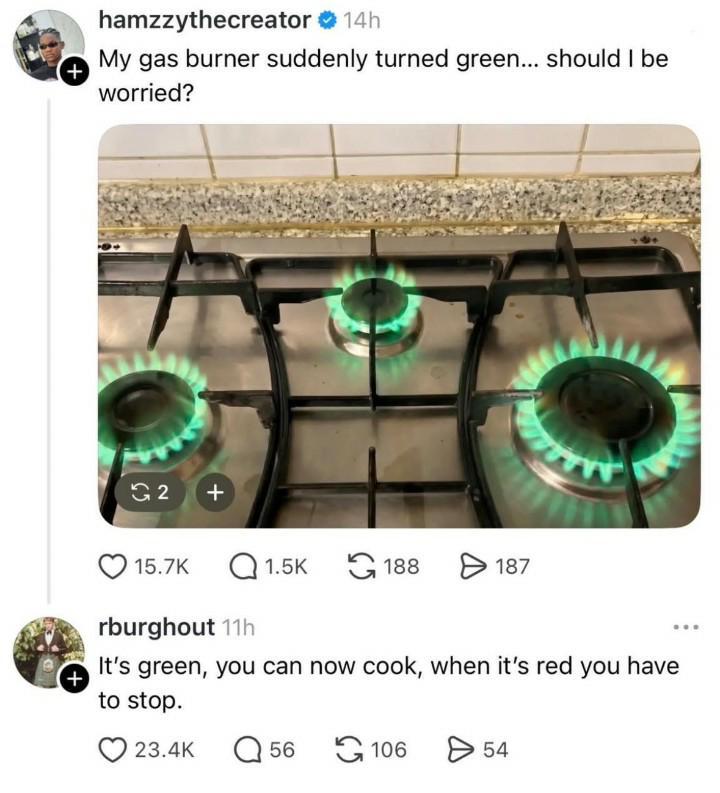 bro unlocked traffic light mode on the stove.jpeg