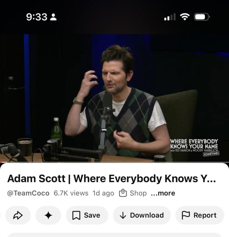 ben wyatt human disaster is on ted dansons podcast.jpeg