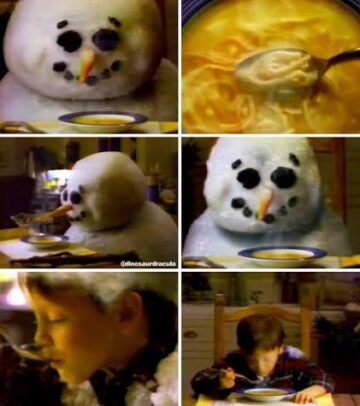 33 years later and the iconic campbell soup snowman kid commercial is still aired frequently and remains a favorite classic.jpeg