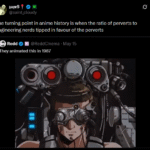 the turning point in anime history is when the ratio of perverts to engineering nerds tipped in favour of the perverts.png